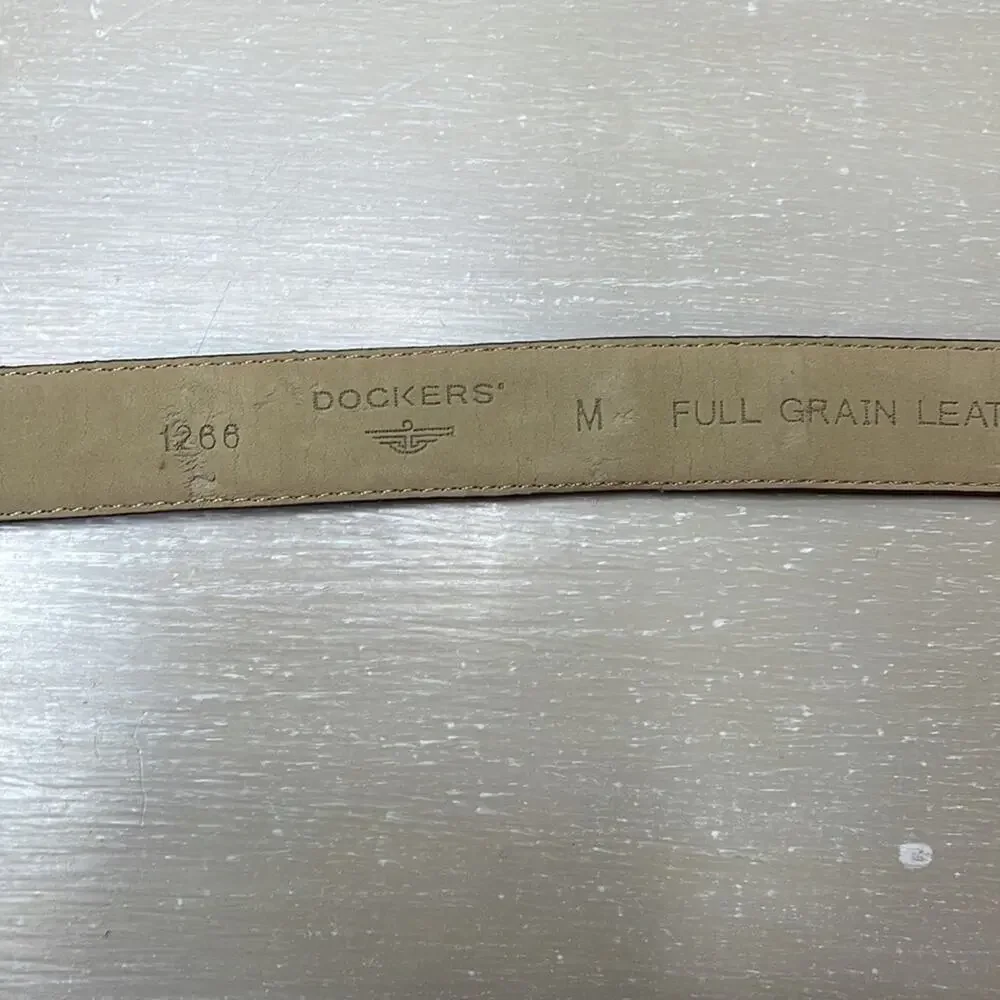 Vintage Dockers multicolor patchwork leather belt